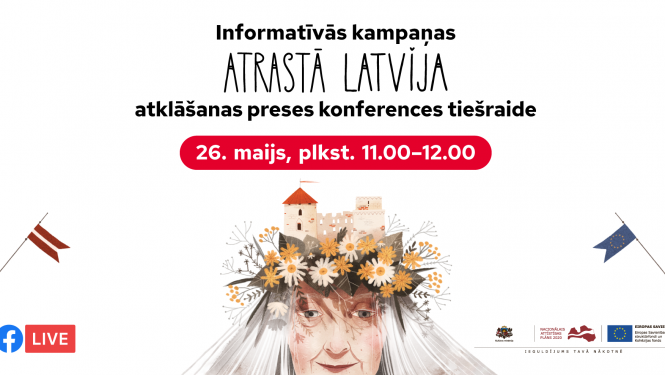 Kampaņas "Atrastā Latvija" publicitātes attēls