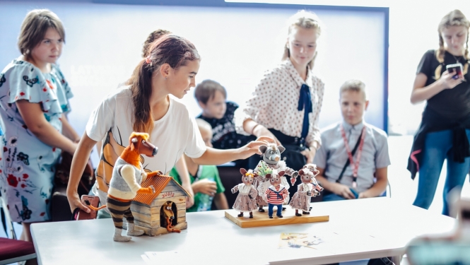 Programmas "Latvijas skolas soma" norises, foto: Kaspars Teilāns, Kultūras ministrija.