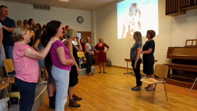 LDSA konference 2018. gadā, Dr. Anitas Djačenko lekcija "Laimīgs ķermenis, veiksmīgs dziedātājs". Foto: Kārlis Saržants