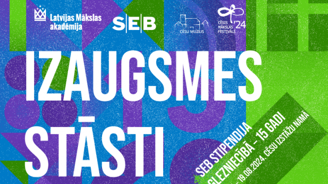 Krāsains fons ar uzrakstu: Izaugsmes stāsti