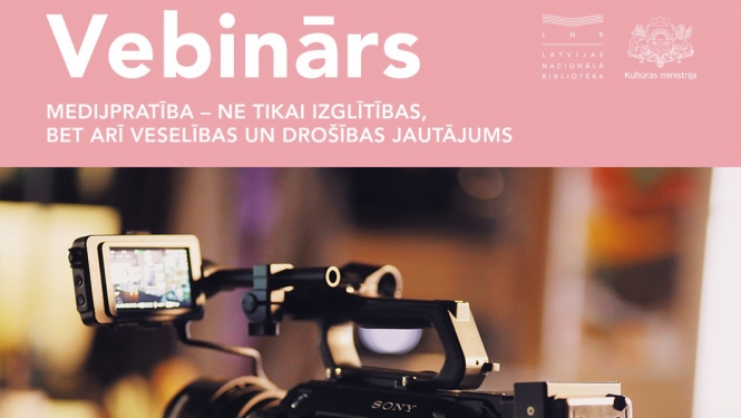 Medijpratības vebināra vizuālais materiāls
