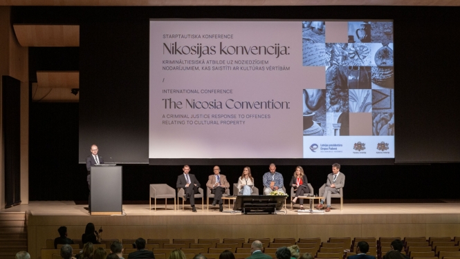 Starptautiskā konference “Nikosijas konvencija: krimināltiesiskā atbilde uz noziedzīgiem nodarījumiem, kas saistīti ar kultūras vērtībām”, foto: Oskars Artūrs Upenieks / Kultūras ministrija