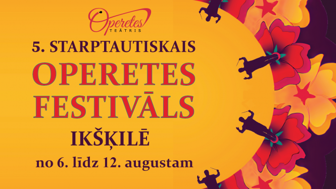 Operetes festivāla reklāmas plakāts