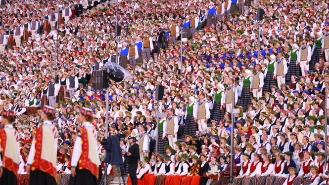 Dziesmu svētku koncerts, foto no LNKC arhīva