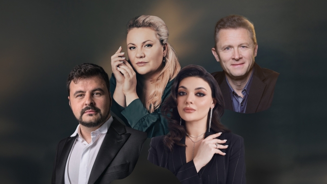 Solisti Jūlija Vasiļjeva, Elmina Hasana, Mateo Lipi un Egils Siliņš