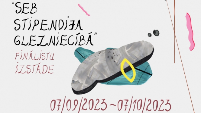 “SEB stipendija glezniecībā 2023” izstādes vizuālais materiāls