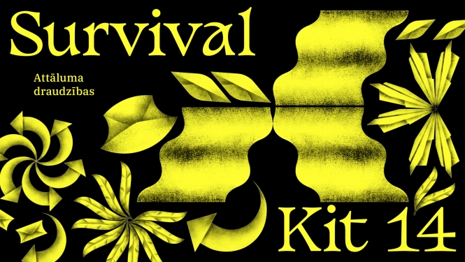 Laikmetīgās mākslas festivāla Survival Kit 14 plakāts