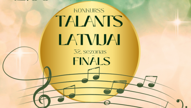 Afiša ar tekstu: Talants Latvijai