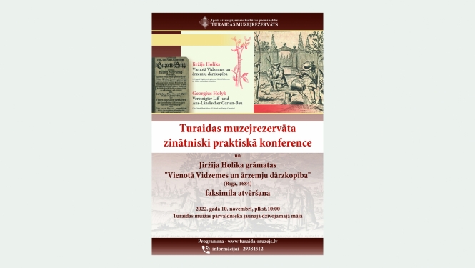 Turaidas muzejrezervāta gadskārtējās konferences plakāts