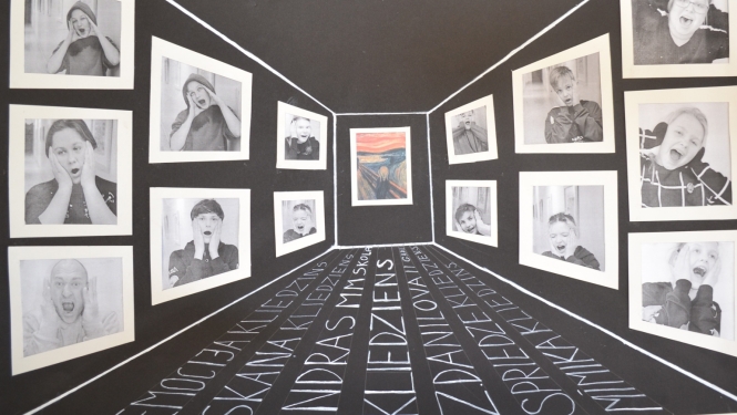 Indras Mūzikas un mākslas skolas projekta darbs “Fotoizstāde “Kliedziens””