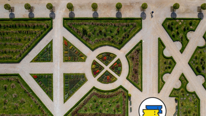 Rundāles pils dārza plāns