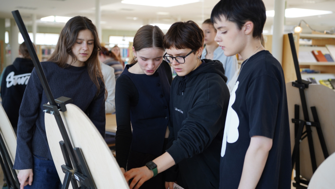 Skolēni piedalās konkursā