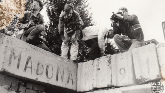 1991. gada 21. augusts, PSRS puča laikā Latvijā. Fotogrāfs Laimonis Martinsons. LNVM krājums