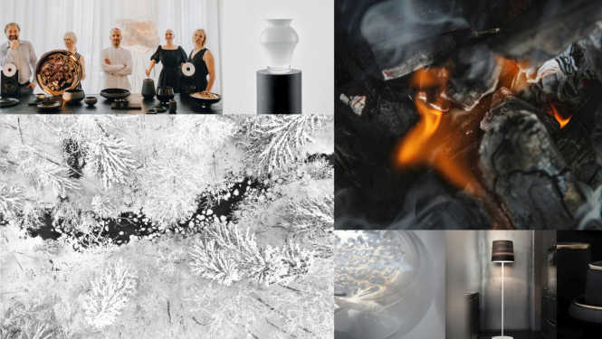 Vizuālā identitāte 4. pop-up izstādei sērijā DMDM 35 gadu jubilejā “Dizaina procesi tuvplānā: Ziema”. 2024. Dizains: Ieva Kalēja