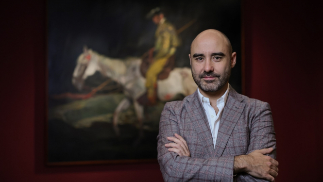 Spāņu mākslas vēsturnieks, kurators Karloss Alonso Peress-Fahardo (Carlos Alonso Pérez-Fajardo). Publicitātes foto.