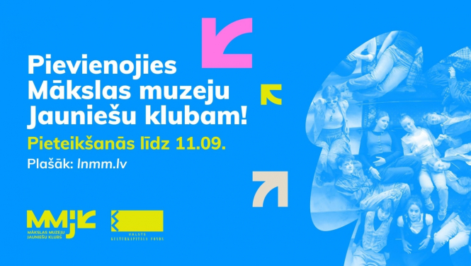 Aicinājums dalībai Mākslas muzeju Jauniešu kluba 7. sezonā. 2024.