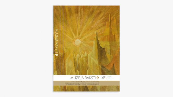 Izdevuma “Muzeja raksti 9” vāks. 2024. Dizains: Rauls Liepiņš