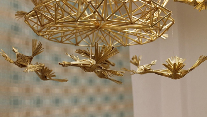 Šovasar Jelgavā aplūkojama iespaidīga puzuru un pinumu izstāde