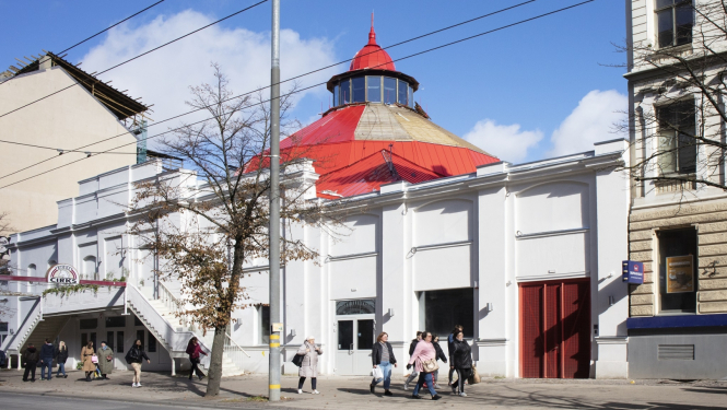 Rīgas cirka vēsturiskā ēka Merķeļa ielā 4, Rīgā, foto: Kristīne Madjare