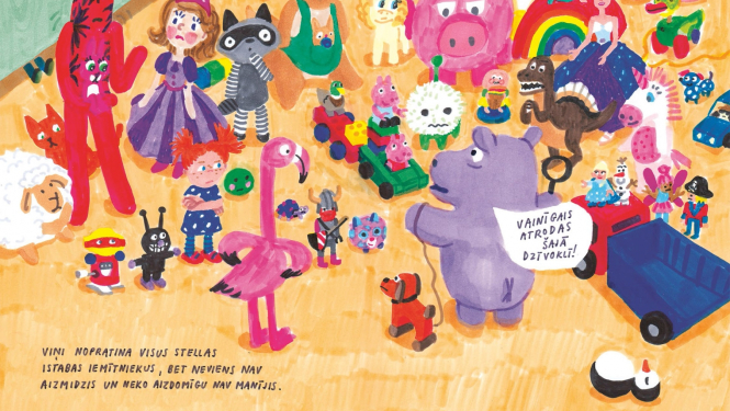 Anetes Meleces bilžu grāmatas “Pazudušais miedziņš” atvērums