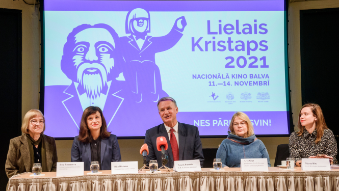 Lielā Kristapa preses konference, foto: Gints Ivuškāns