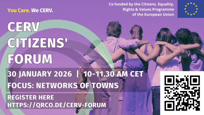 Attēls, kurā ir attēloti vienoti cilvēki un kurā ir informācija par pasākuma norises laiku