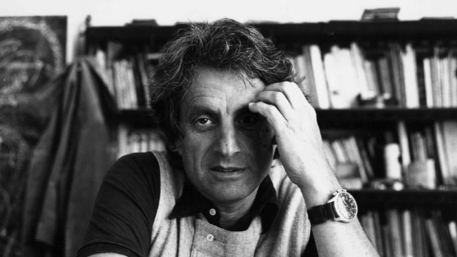 Komponists Jannis Ksenakis (Iannis Xenakis), foto: Mišela Danjela (Michèle Daniel, 1970)