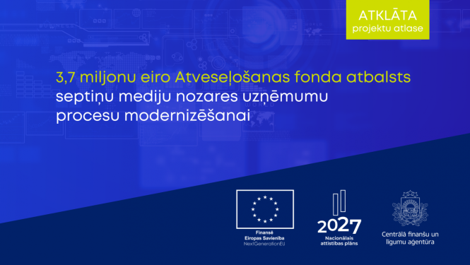 AF atbalstu procesu modernizācijai saņems septiņi mediju uzņēmumi