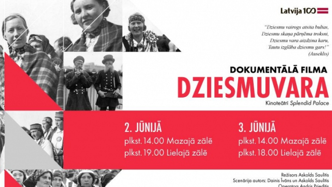 Pirmizrādi piedzīvos dokumentālā filma par Dziesmu svētkiem - “DZIESMUVARA”