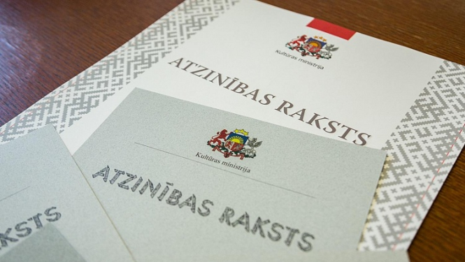 Kultūras ministre godinās izcilas nozares personības