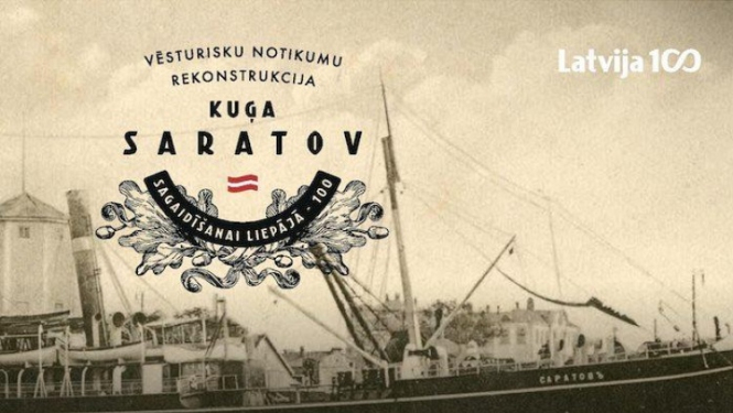 Ar vērienīgām trīs dienu svinībām Liepājā tiks godināta kuģa “Saratov” sagaidīšanas simtgade