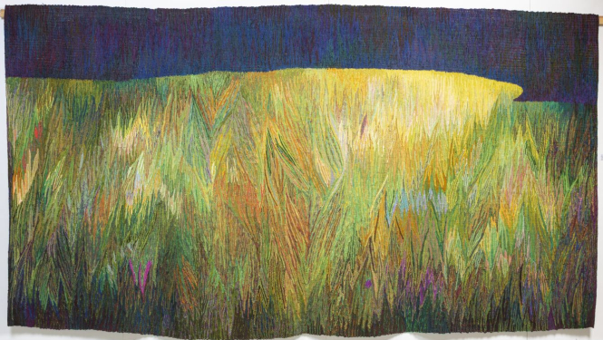 Iveta Vecenāne. Mijkrēslis. 2018. Vilna, lini. Autores īpašums. Foto: Didzis Grodzs