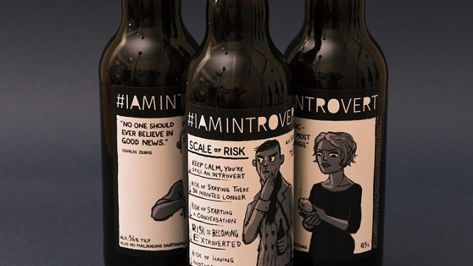 Radīta īpaši Latvijas literatūrai veltīta alus līnija #iamintrovert