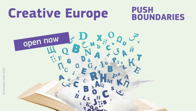 Eiropas literāro darbu aprite - plakāts