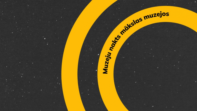 Vizuālā identitāte “Muzeju nakts 2023” norisei mākslas muzejos. Dizains: Eltons Kūns