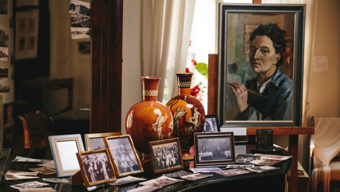 Romana Sutas un Aleksandras Beļcovas muzeja interjers un pastāvīgā ekspozīcija. 2018. Foto: Andris Zieds