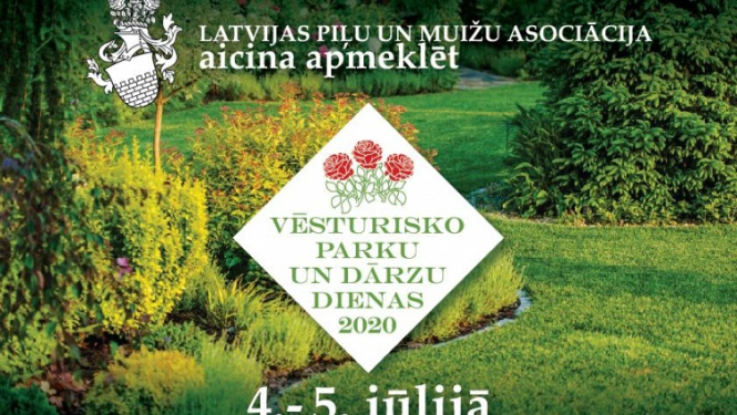 Vēsturisko parku un dārzu dienas Latvijas pilīs un muižās 4.-5.jūlijā