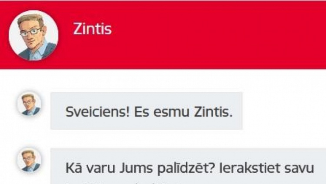Darbu uzsācis valsts iestāžu mājaslapu virtuālais asistents ZINTIS