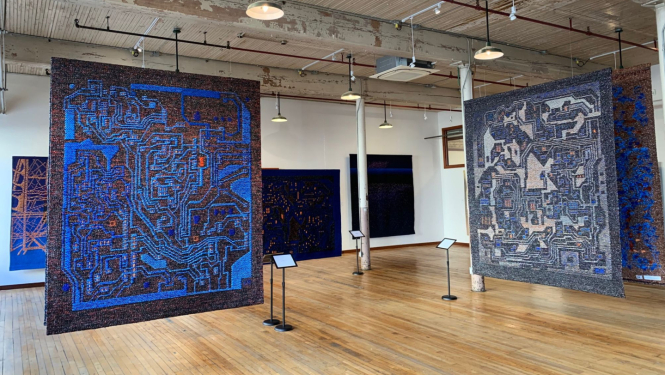 Egila Rozenberga personālizstāde “Laika zīmes” Ontārio kultūras industriālajā kompleksā “The Cotton Factory” Hamiltonā, Kanāda. 2025