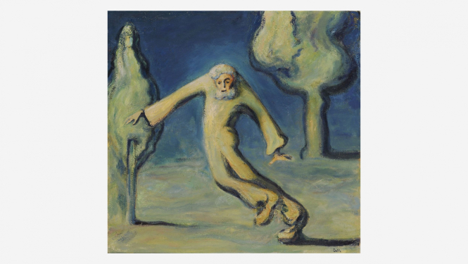 Biruta Delle. Saules dūriens. 1988. Audekls, eļļa. LNMM kolekcija. Foto: Normunds Brasliņš