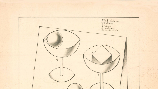 Rūsiņš Rozīte. Still-Life. 1975. Lithography on paper. Private collection. Scanned image