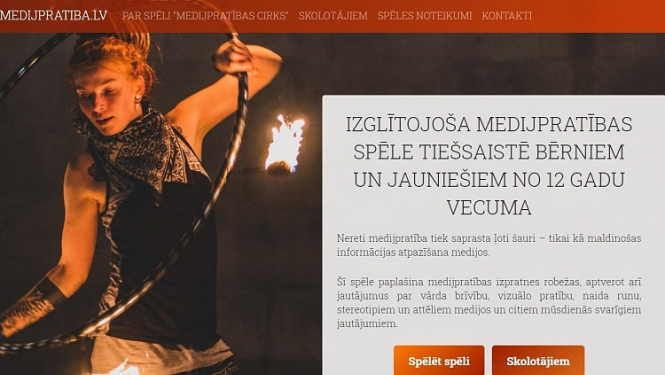 Radīta medijpratības tiešsaistes spēle bērniem un jauniešiem