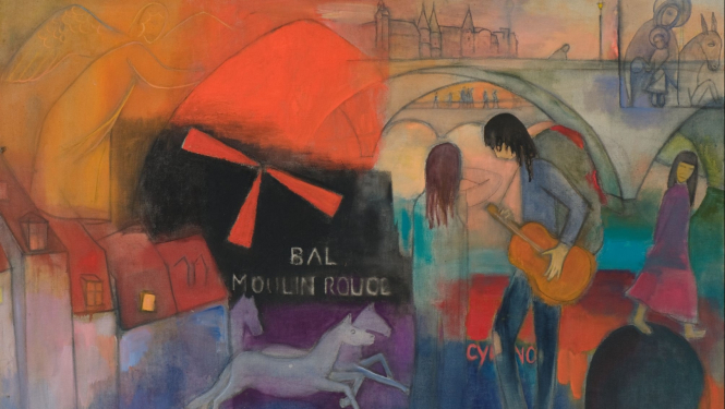 Biruta Baumane. Parīze. 1991. Audekls, eļļa. B. Baumanes novēlējums LNMM. Publicitātes foto