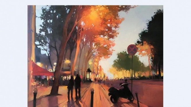 Alises Mediņas gleznu izstāde “Gaistošie mirkļi”