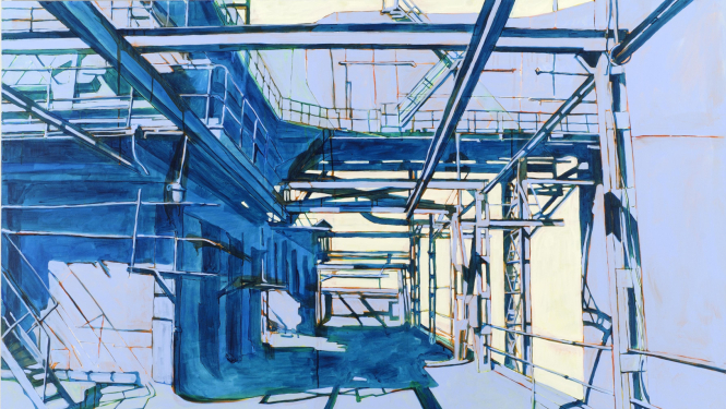 Darba fragments no izstādes “Industriālais laikmets”