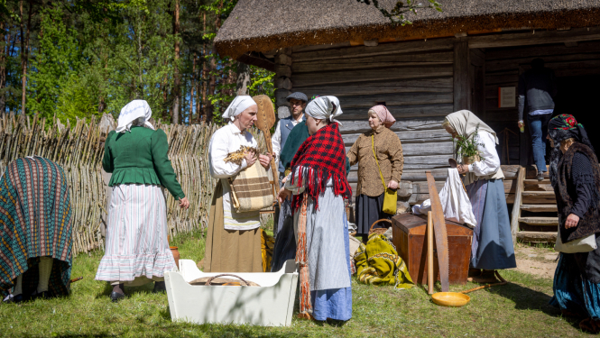 Pasākuma norise Latvijas Etnogrāfiskajā brīvdabas muzejā 