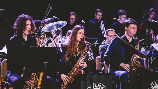 JVLMA un RDKS apvienotais bigbends, foto: Oskars Upenieks