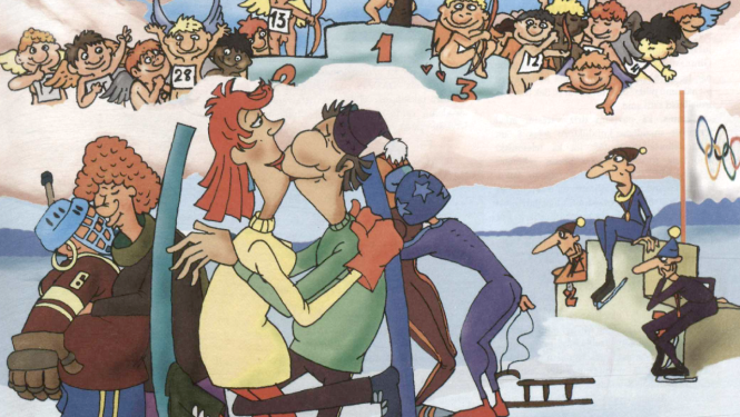 Karikatūras fragments no žurnāla "Dadzis"