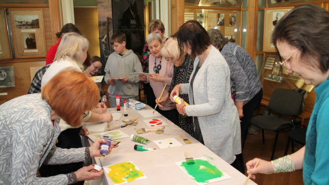 Sanioru radošā darbnīca muzejā, foto: Ivars Puķe