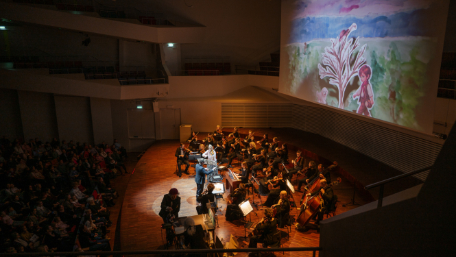 Koncertiestudējums bērniem "Vivaldi gadalaiki" Liepājas koncertzālē "Lielais dzintars